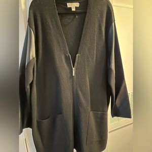 Michael Kors  jacket with faux leather sleeves.